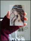 Holding Winter Heart ACEO