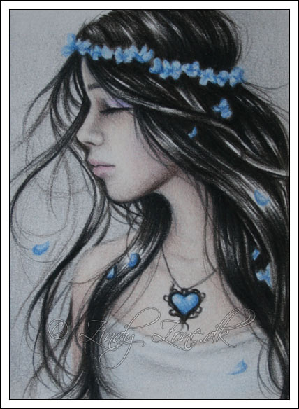 Winter Heart ACEO