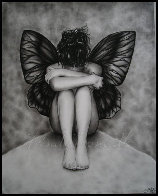 Sad Butterfly Girl