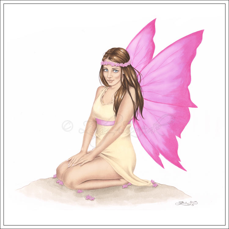 Spring Hope Fairy Drawing