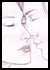 Kissing fantasy drawing