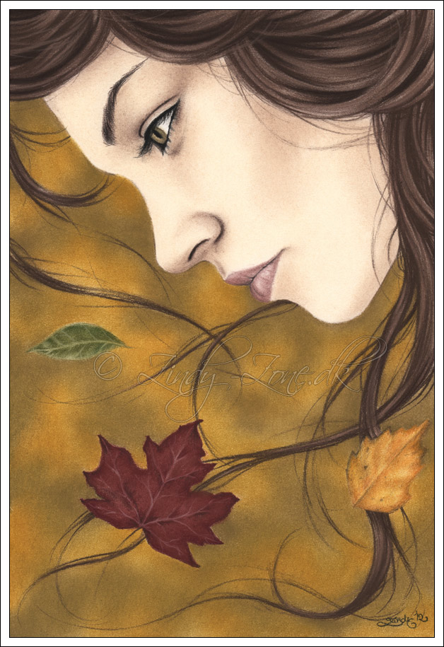 beautiful autumn scenery drawing