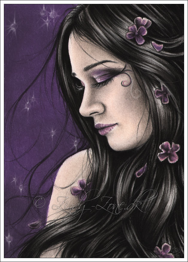 Purple Midnight Girl by Zindy S. D. Nielsen