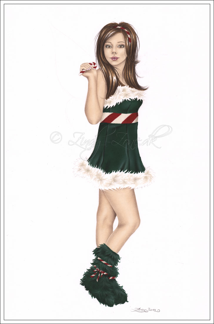 Candy Cane Pinup