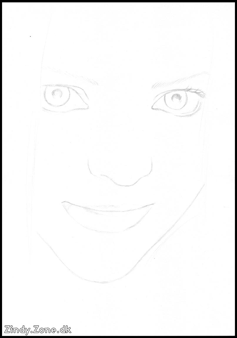 Face drawing step 1