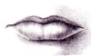 Lips drawing step 8