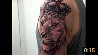 Lion and Crown Tattoo ZindyInk